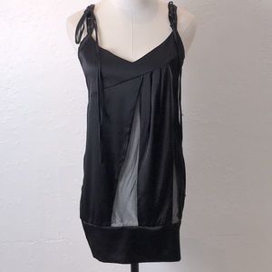 Salvage silk blocking dress
